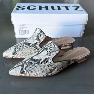 SCHUTZ POINTED TOE MULES 8.5